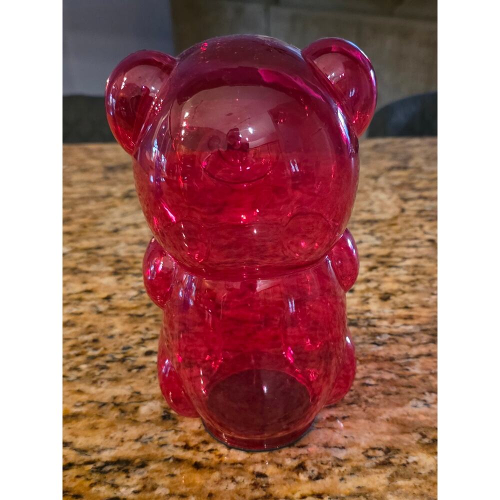 Glass Gummy Bear 8" Red figurine‎ decor - Picture 3 of 5